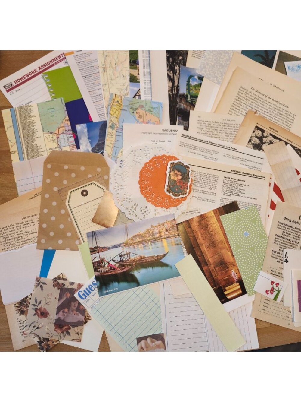 70 + Piece Ephemera Lot Junk Journal Scrapbooking Paper Supplies Mixed Bundle - Picture 4 of 7